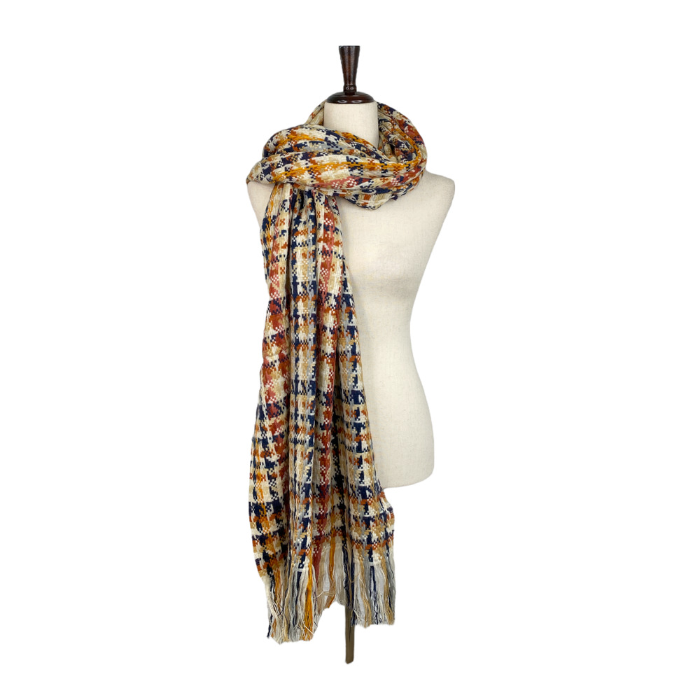 NEW Accessorize London Quilted Tassled Scarf
